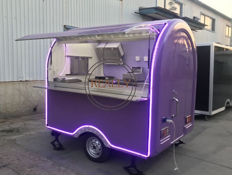 Mobile Street Fast Food Trailer with Color and Size Customized
