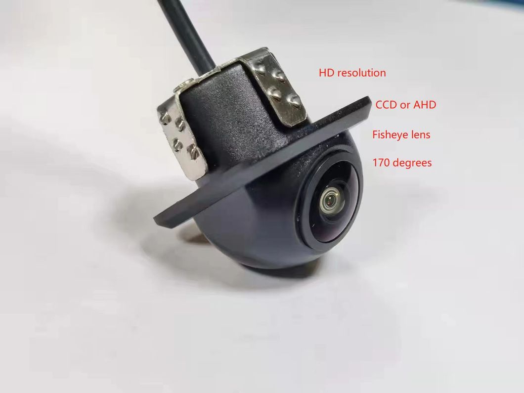 HD CCD 180 Degree Fisheye Lens Reversing Camera Car Rear Side Front View Camera Ultra Wide Angle Night Vision Waterproof Car Rear View Camera