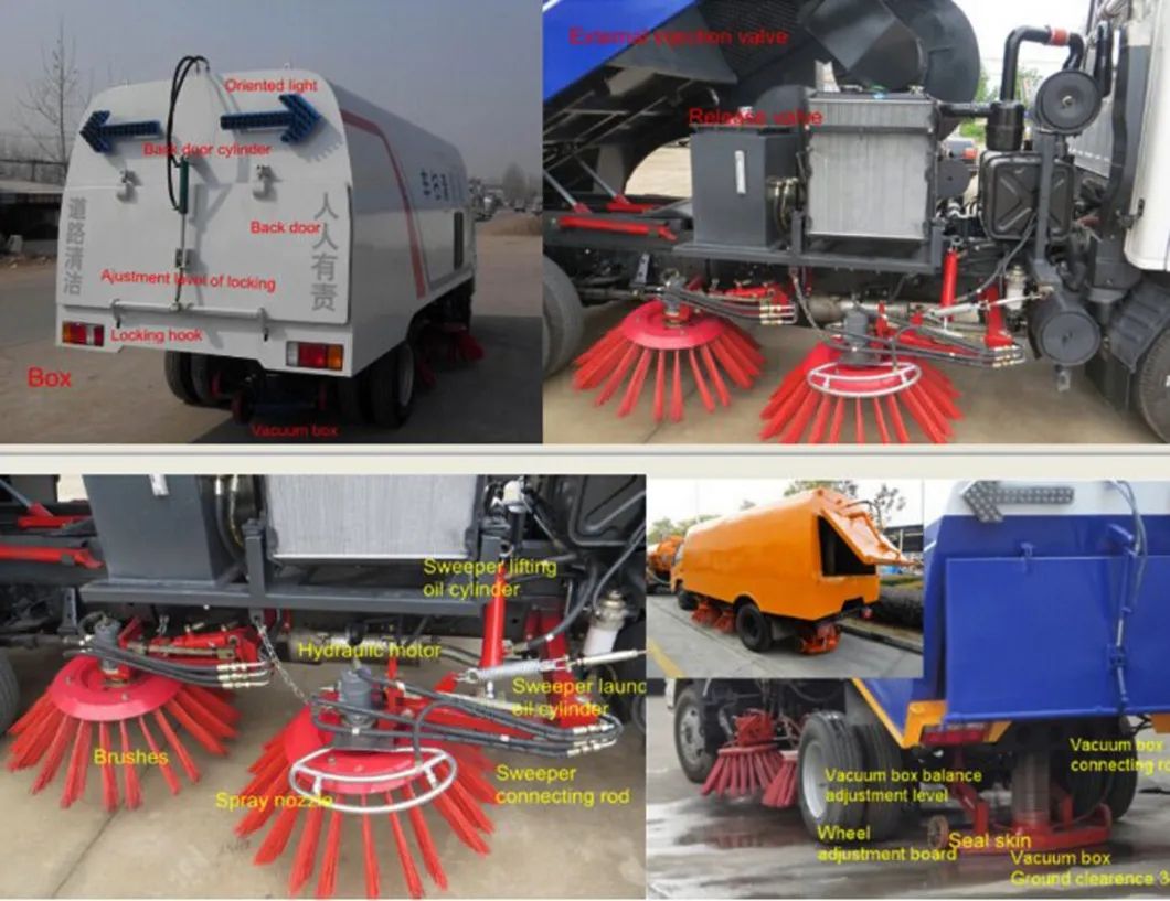 Dongfeng Multifunctional Vehicle 4X2 Street Cleaning Snow Removal Truck