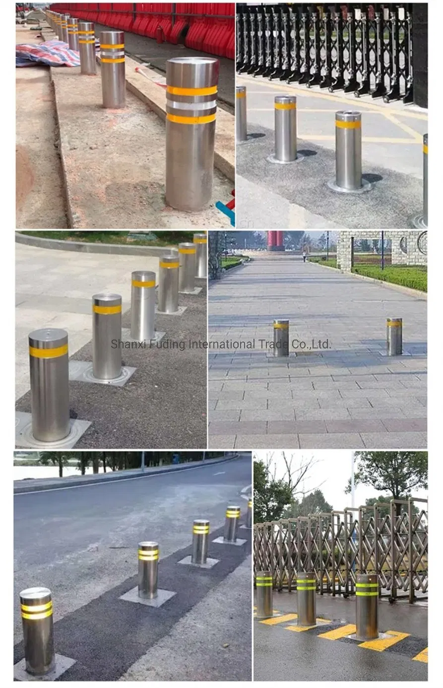 Modernization Retractable Decorative Stainless Steel Metal Bollard