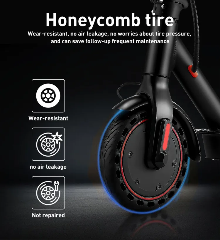 E9 PRO Max Wheel Electric Scooter 350W Light Weight Waterproof Folding Powerful Adult 2 Wheel Electric Scooter Ecc