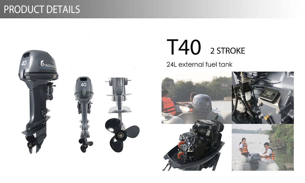 40HP Outboard Motor Boat Engine Electric Start Remote Control Power Trim Engine
