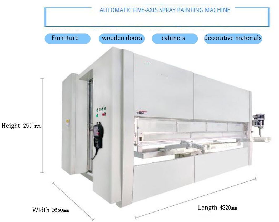 Furniture Wooden Door Reciprocating Automatic Painting Machine Cabinet Door Reciprocating Spraying Production Line