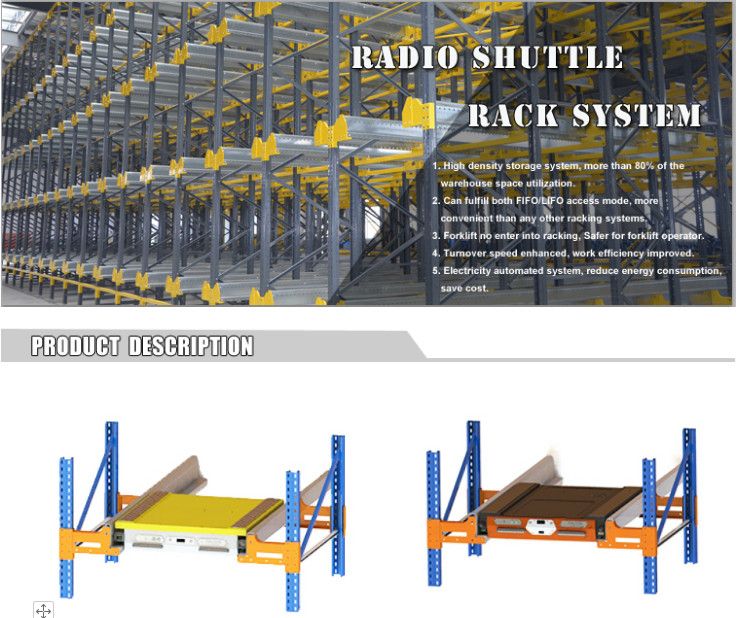 Shuttle Cart Racking System for Sales Warehouse Storage Racking