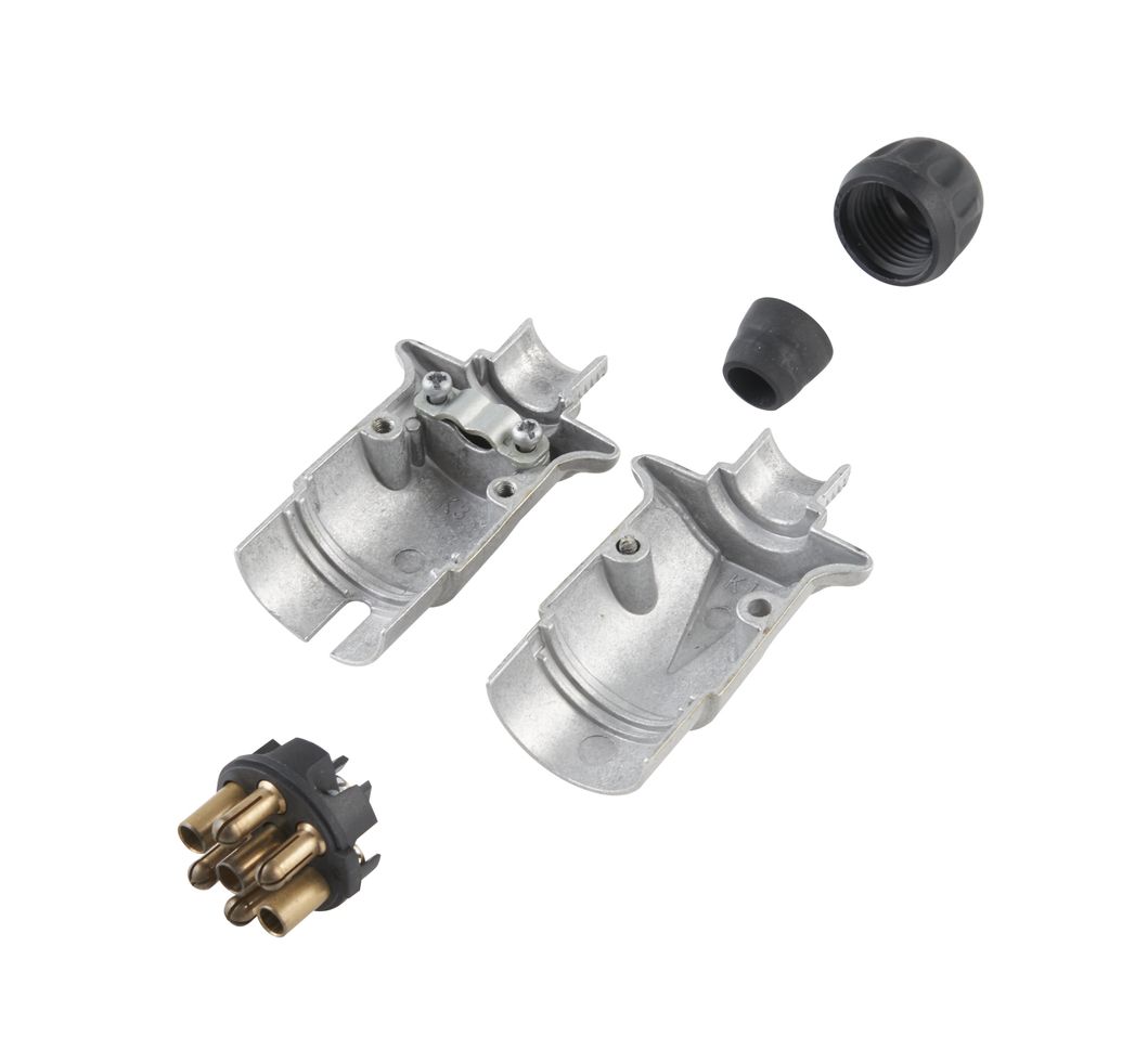 7 Pin Metal Trailer Connector Plug Trailer Parts