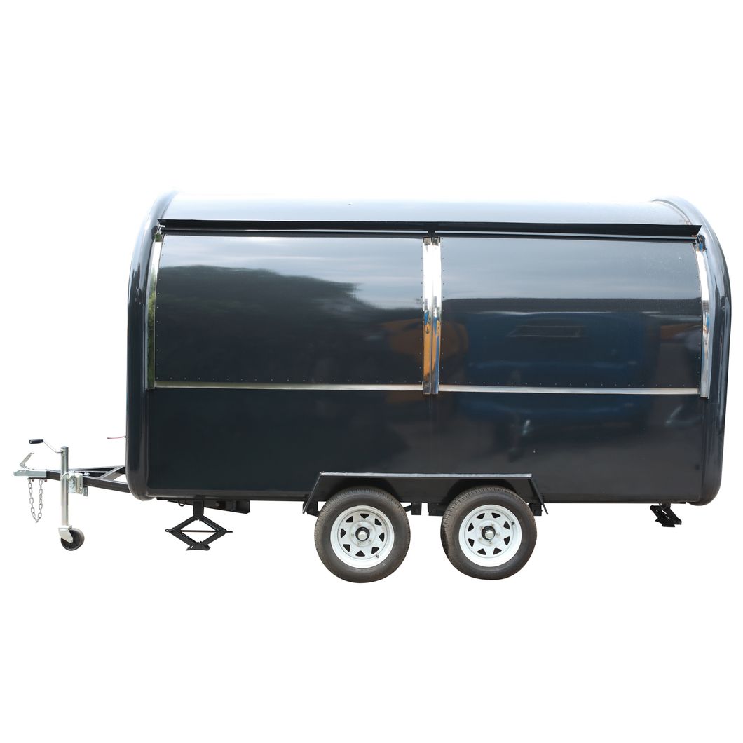 Customized Fast Convenient Mall Vending Electric Ice Cream Coffer Mobile Street Cold Drinks Easy Operation BBQ Kitchen Shop Food Truck Mobile Food Trailer Ce