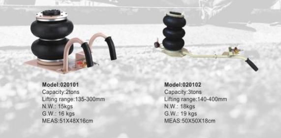 2 Ton Pneumatic Air Bag Jack for Vehicle Extremely Fast Lifting Action with Compact Size, Short Handle