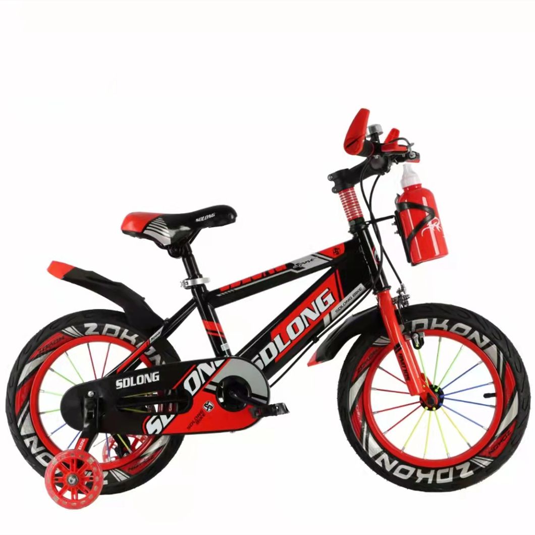 12 Inch Kids Bike with Double Disc Brake / Steel Frame Girl Bike with PU Flashing Wheel Bicycle Wheel Size 12&quot;, 12/14/16 Inch