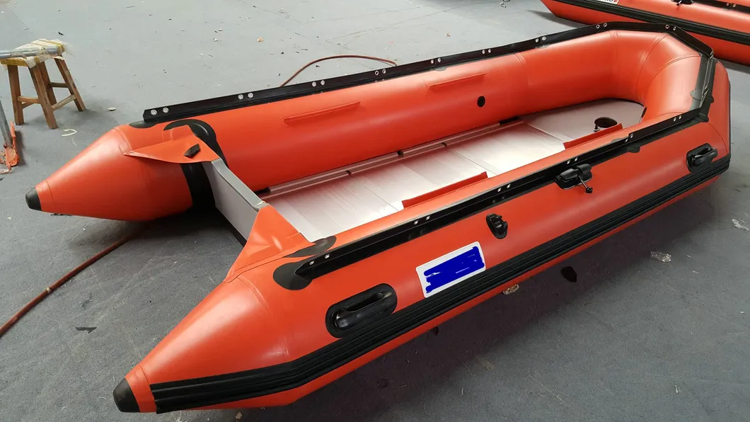 12.5FT 3.8m PVC Inflatable Fishing and Sport Boat Hy-E380 with Aluminum Floor Ce