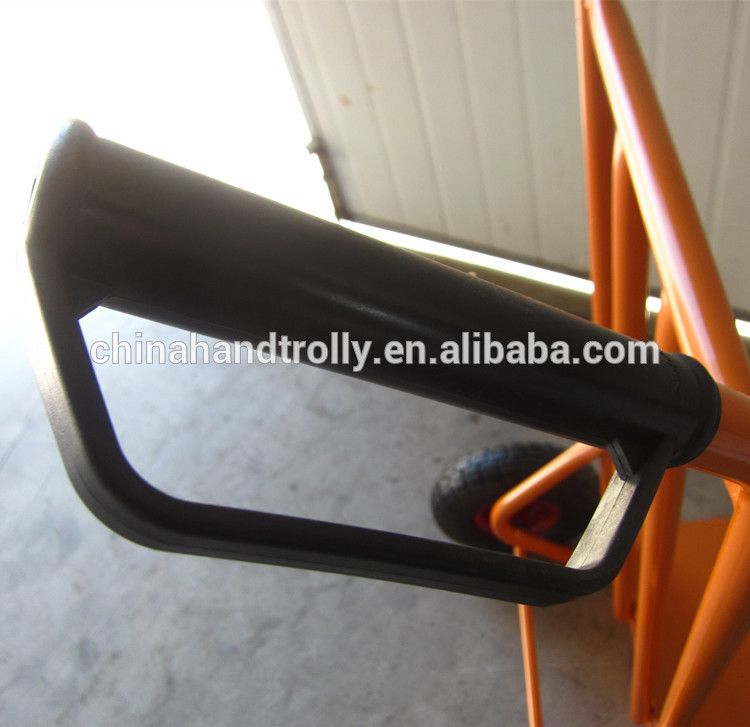 European Two Handle Steel Shopping Hand Trolley Cart for Storage with Two Wheel Trolley