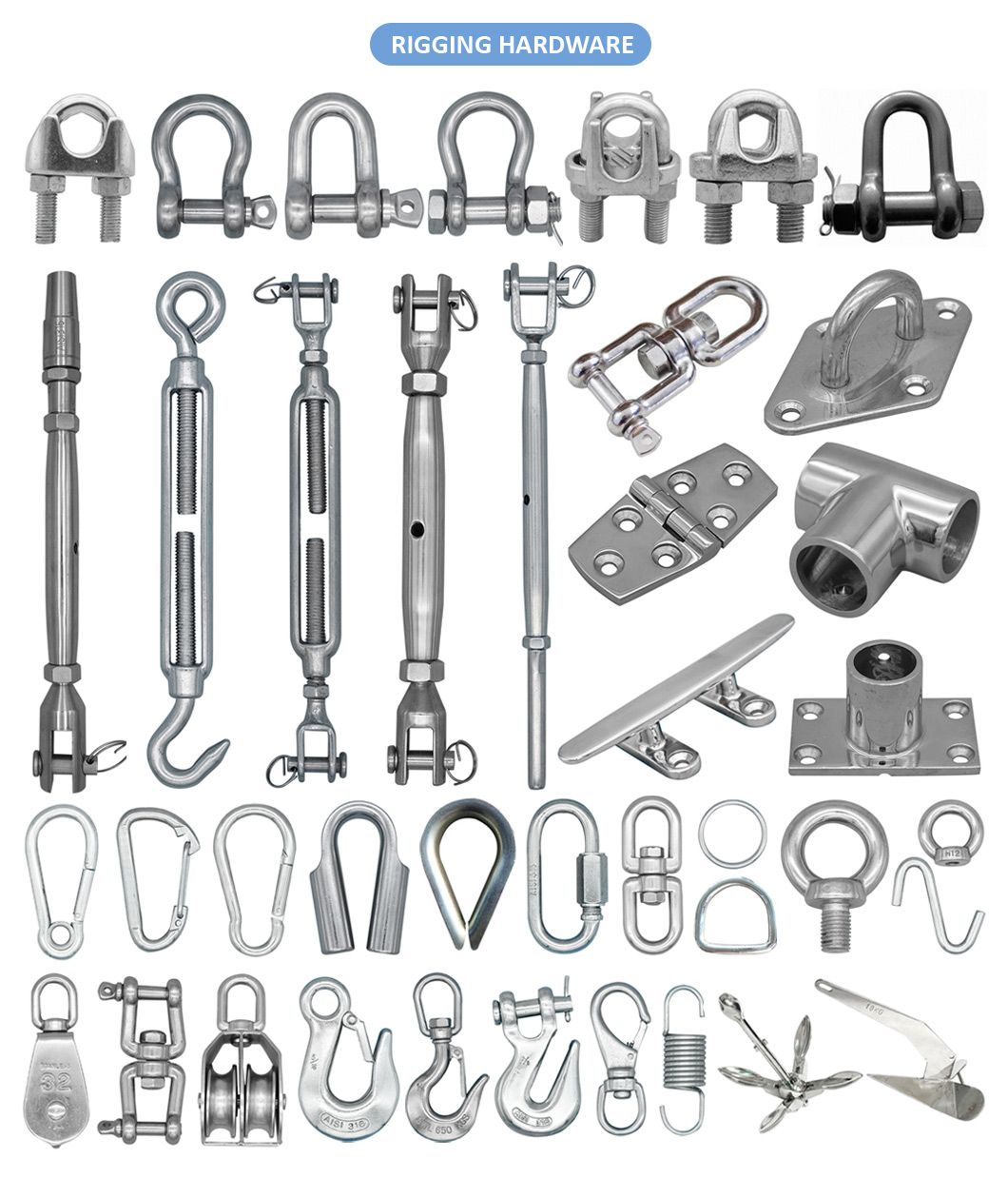 Hot-Selling Stainless Steel Rigging Hardware with Factory Direct Sale
