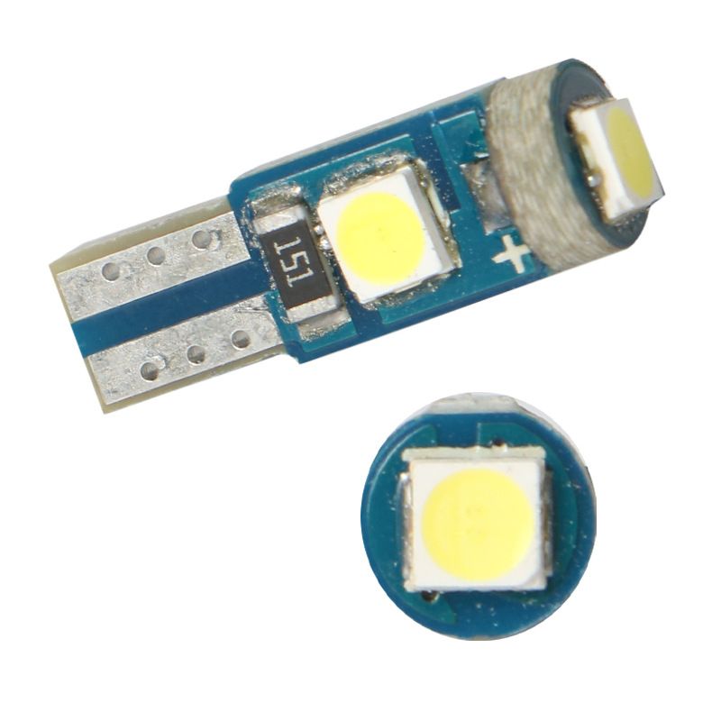 T5 Instrument Light 2835 3SMD Refitted Car Light LED Bulb Small Bubble 12V Indicator Light Dashboard