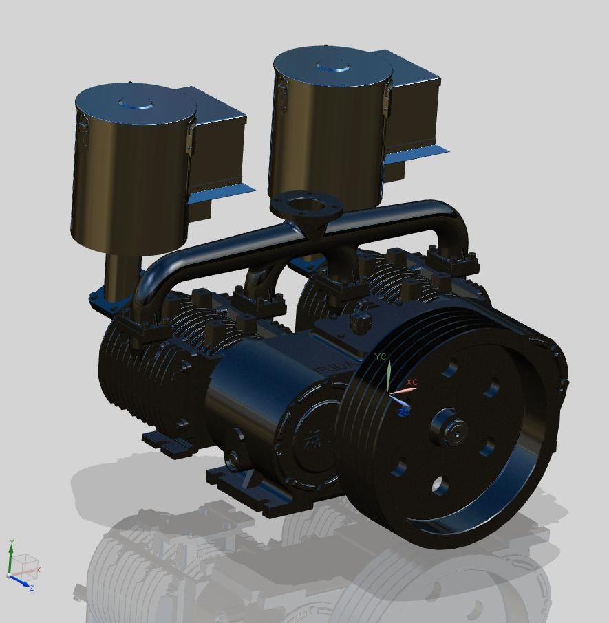BDW-7/2 series non-lubricated swinging compressor with durable air car compressor