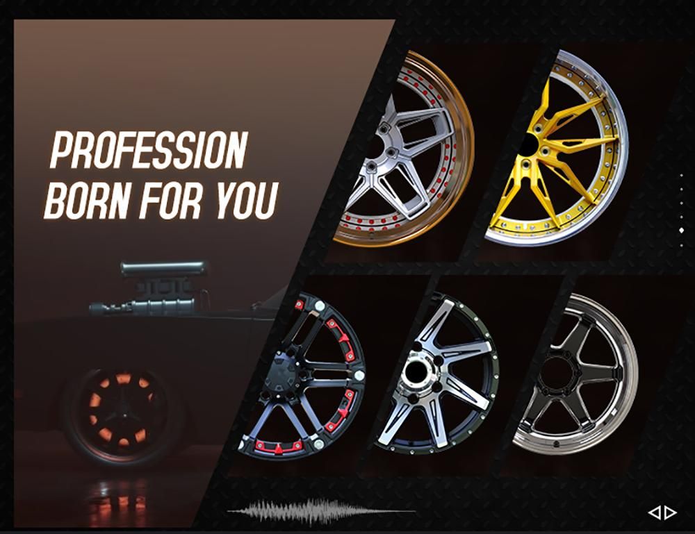 Deep Concave Brushed Polished Forged Wheel Rims 18 19 20 21 22 23 24 Inch 5X114.3 Aluminum Alloy Wheels