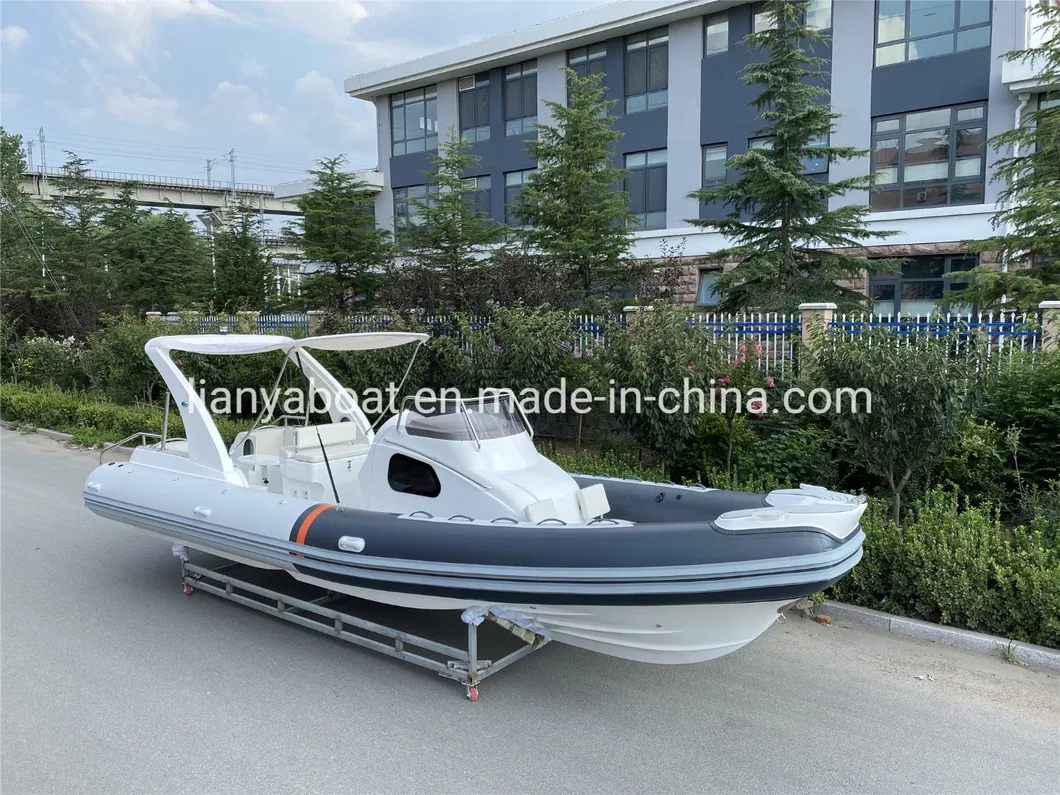 Liya 20 Persons Rigid Boat Inflatable Boat Fiberglass Hull Boats