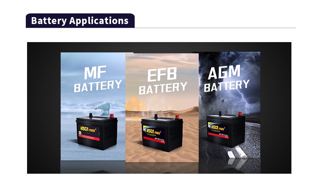 Visca Power Car Battery Cmf 80d26r N70 Best Quality