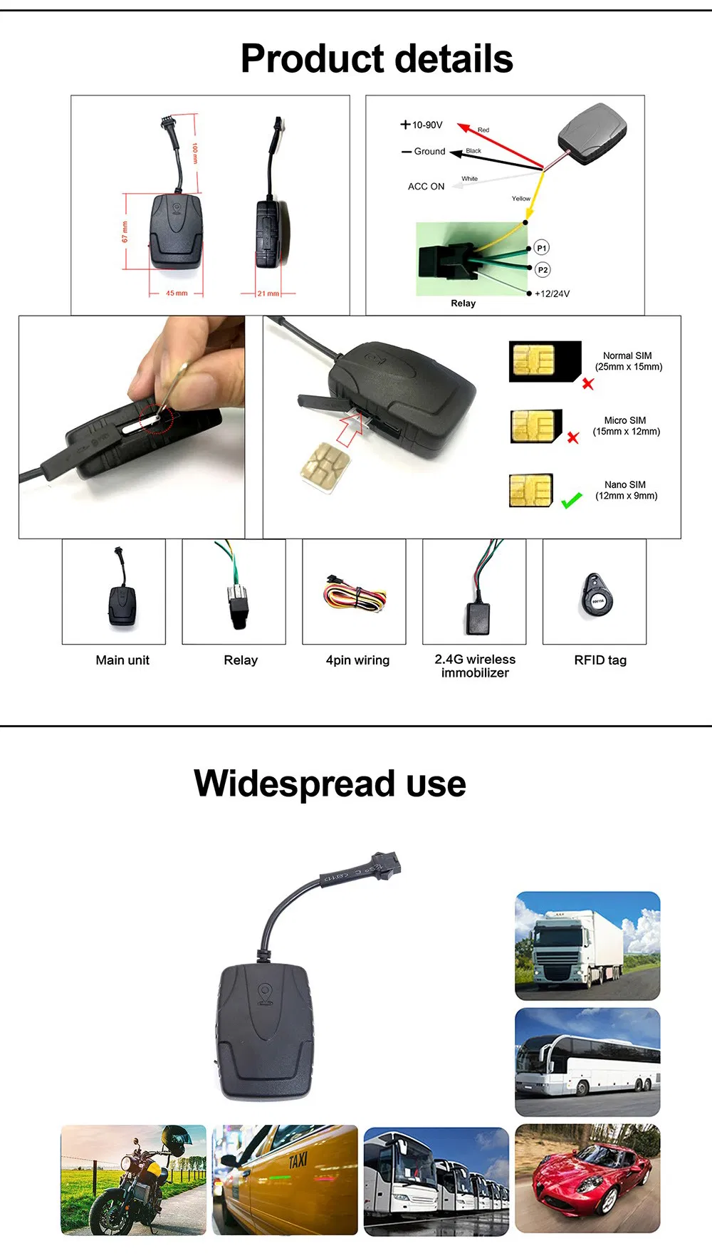 Wholesale GPS Tracker China GPS Tracker Vehicle 3G Mt35-Wy with APP Ios