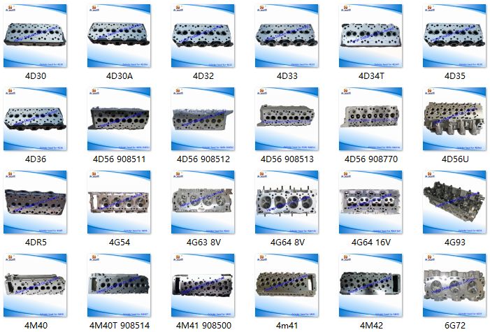 OEM Factory Cylinder Head for Mitsubishi/Hyundai D4ba/D4bh 2200142u00 4G64/4G93/4m40/4m40t/4m41/4m42/6D16/6D16-/ 6g72