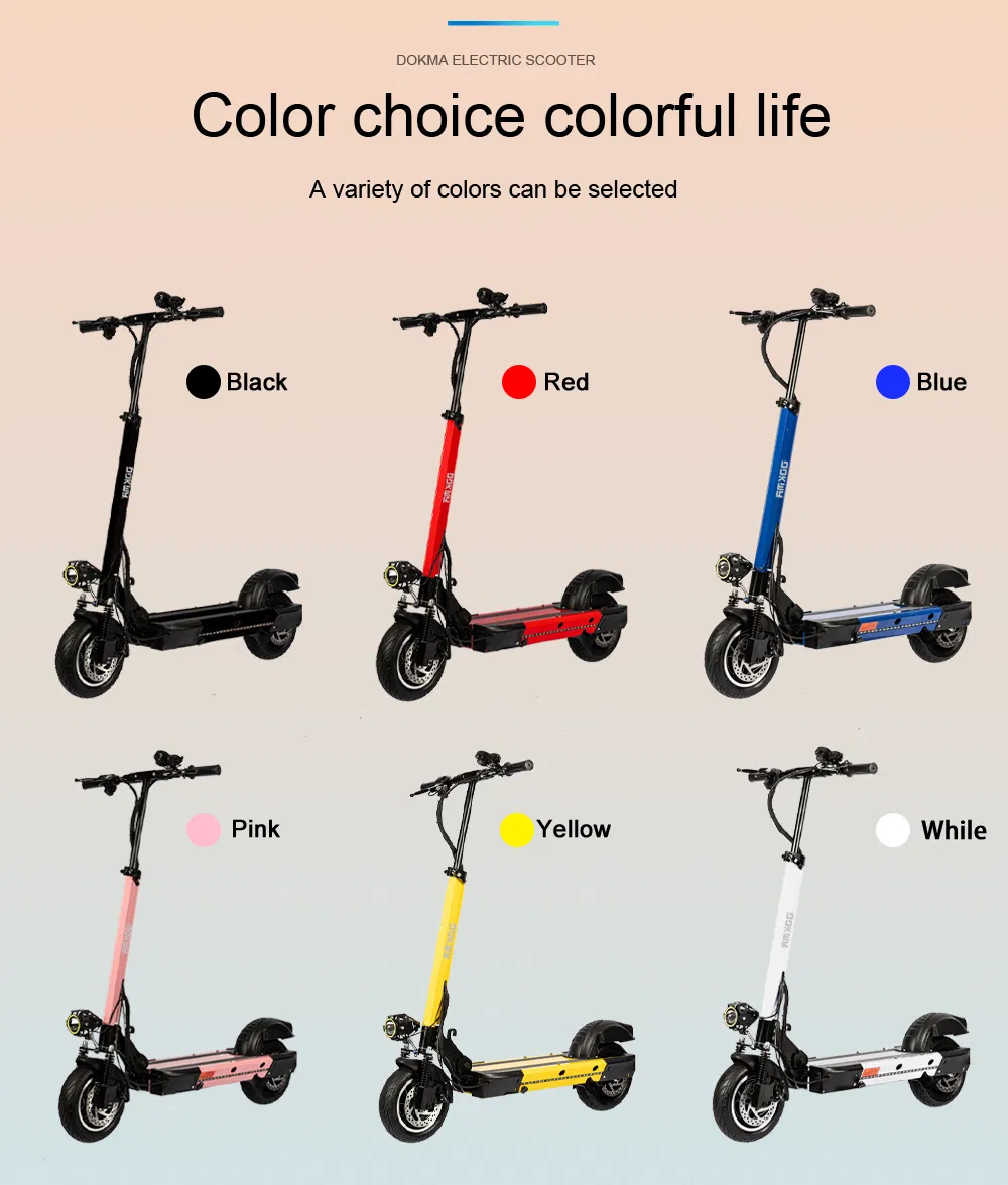 Dokma D-May China Wholesale Cheaper Price Scooter Real Factory Manufacturing Function 10inch Two Wheel 48V 25A Electric/Escooter Electric Kick City Scooter