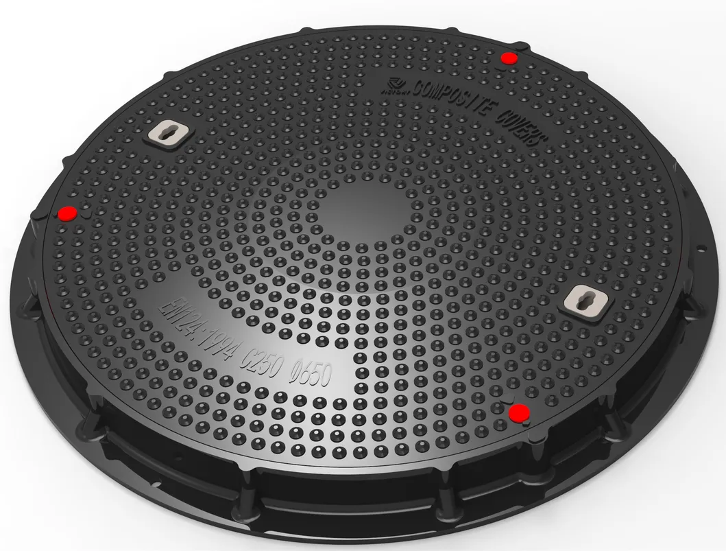 High Quality Clear Open 650mm SMC Sealed and Loking Manhole Cover and Frame Composite Waterproof Heavy Duty Manhole Cover FRP Lockable Access Covers
