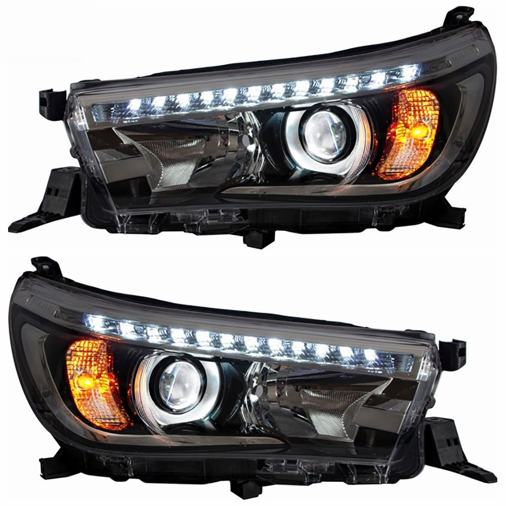 Vigo/Hilux/Revo Headlight for 2015-up with LED DRL &Moving Turn Signal