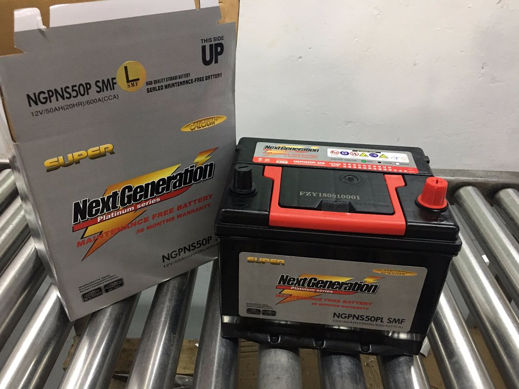 Ngp50plmf 12V50ah Maintenance Freelead Acid Car Storage Battery