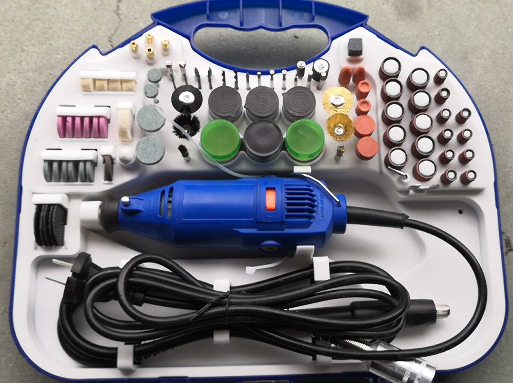 Tolhit 130W 211PCS Dremel Rotary Tool Kit Electric Mini Grinder
