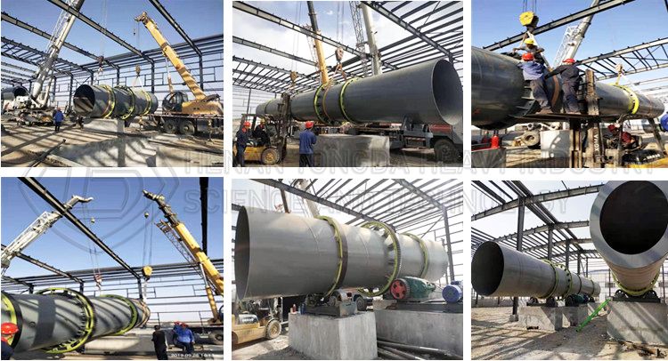 Factory Price Drying Moisture with Rotary Drum Dryer Machine for Fertilizer Making