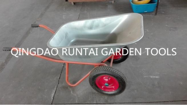 Double Wheesl Russia Model Wheelbarrow (Wb6404W)