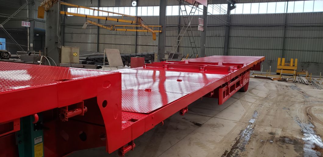 3 Axles Heavy Duty Transport Extendable Low Bed Semi Trailer