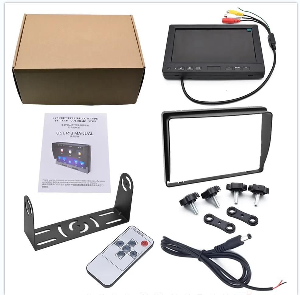10.1 Inch 3 Channel LCD Display Screen Monitor for Heavy Truck School Bus