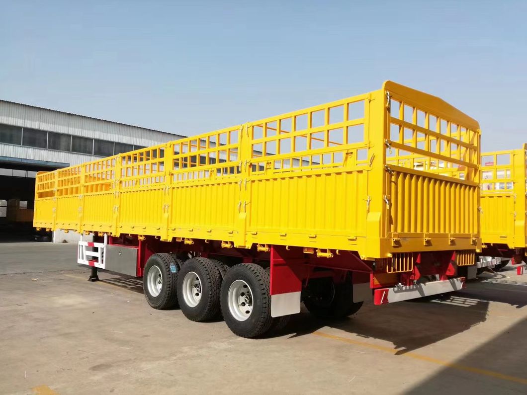 Livestock Trailer Animal Transport Cattle Fence Semi Trailer 3 Axles Fence