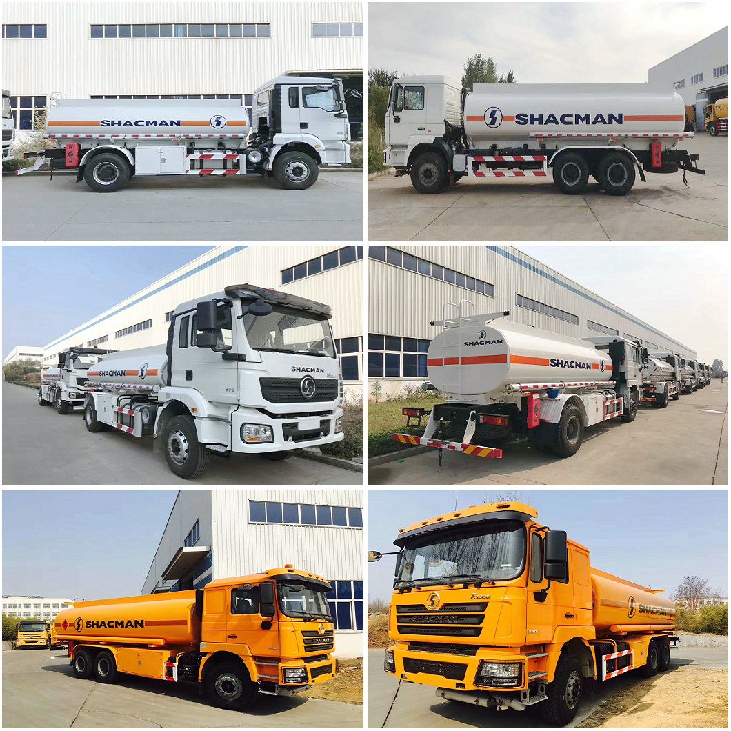 Shacman M3000 Mobile Fuel Service Delivery Trucks 20000L with Oil Pump Bowser Dispenser