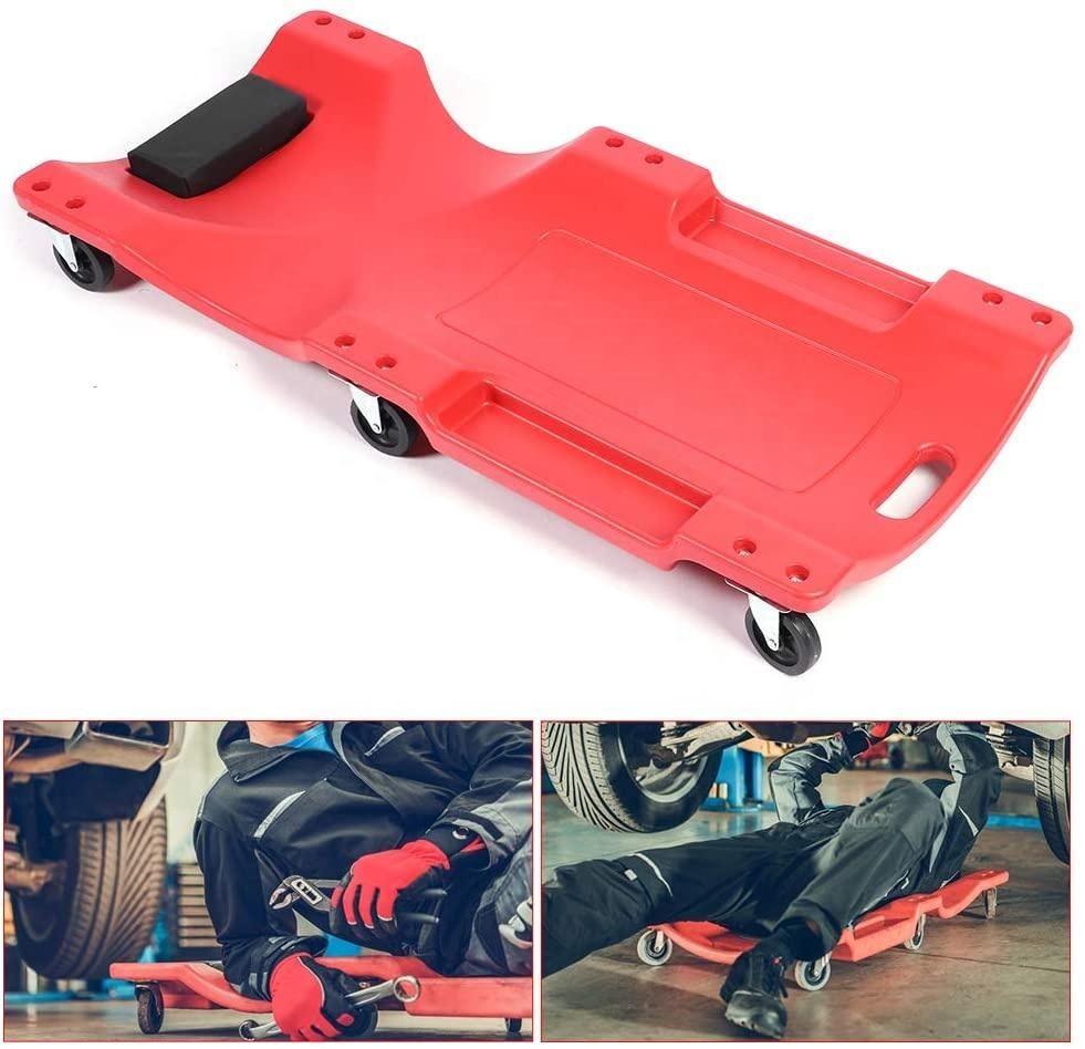 Factory Direct Plastic 6 Casters Creeper Car Repair Tools 40 Inch Drop Arm Car Creeper Auto Maintenance Board for Sale