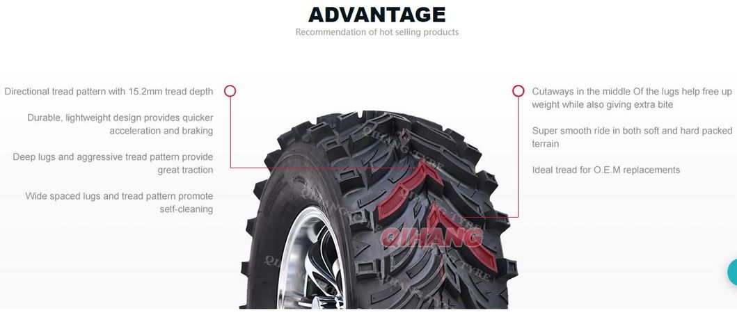 High Quality ATV Tire UTV Tire High Quality Classic Design Soft Ground Tire Mars-B 27*11-12