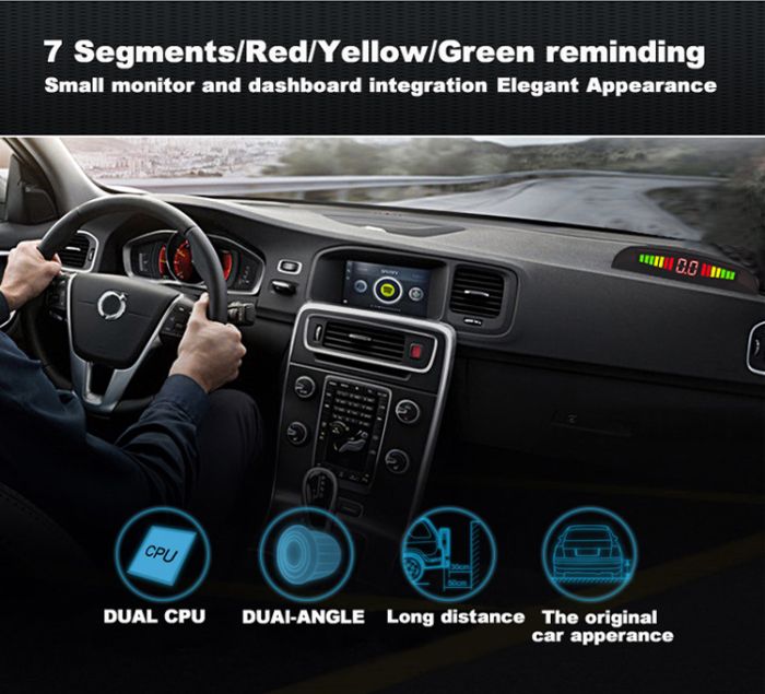 Auto Reverse Backup Radar Detector Reverse Car Camera Car Parking Sensor with 4 Sensors