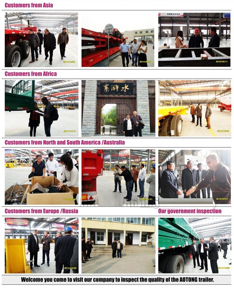 Multi-Function 4 Axle Low Bed Truck Trailers Heavy Duty Low Loader Semi Trailer Dropdeck Gooseneck Trailers