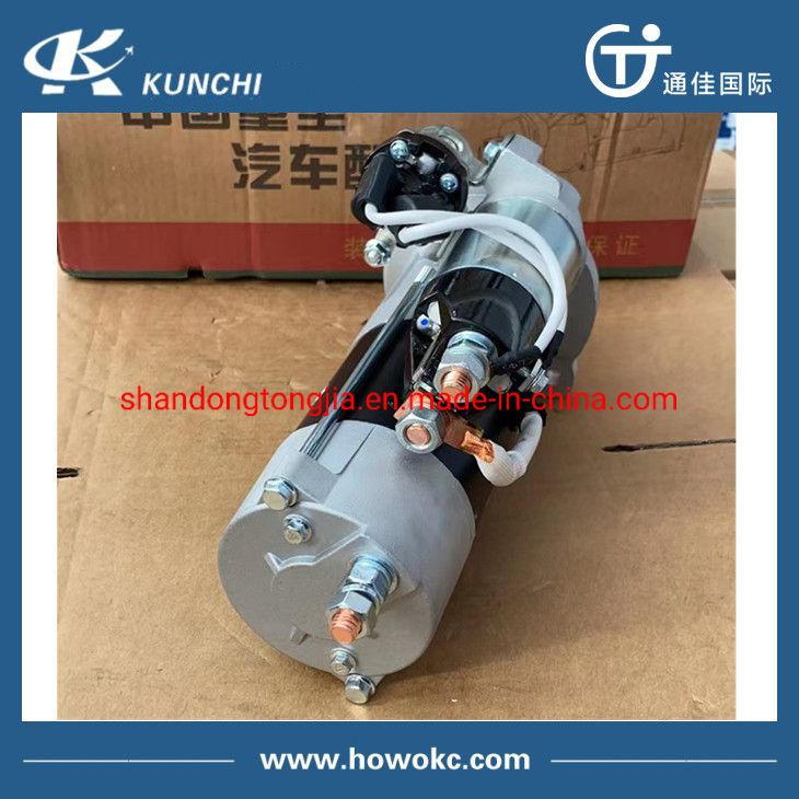 Sinotruk HOWO Enginer Spare Parts 24V Starter 10 Teech Vg1560090001