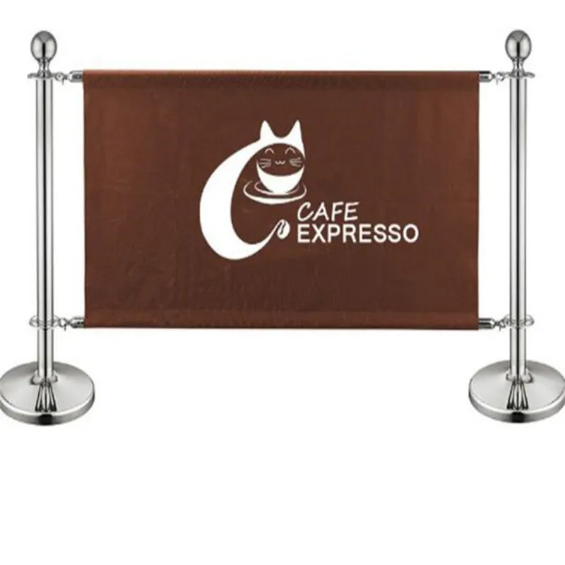 Custom Advertising Banner Barrier Queue Line Stand