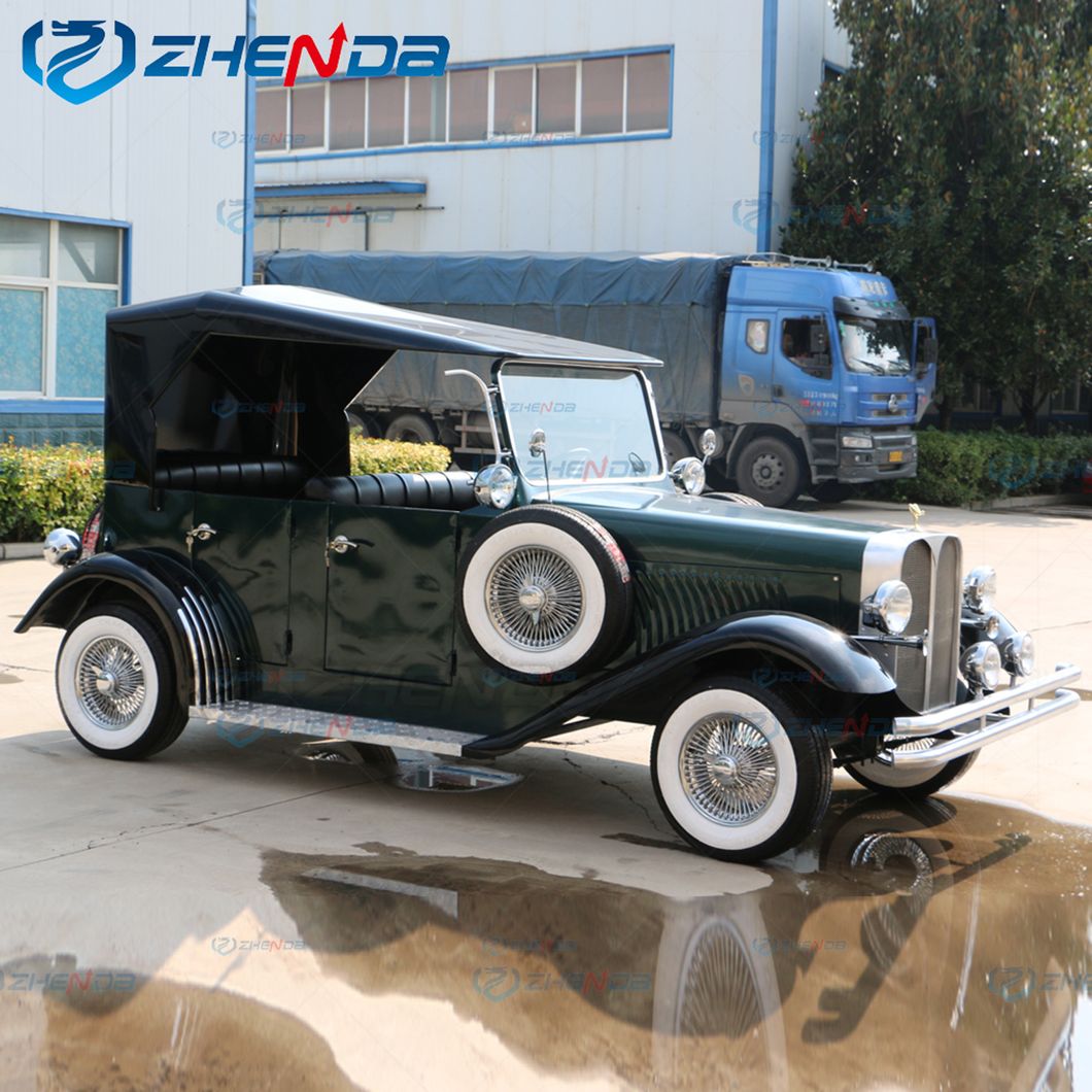 Customized Nostalgic Green Classic Car Special Transportation Vintage Car Convertible Vehicle