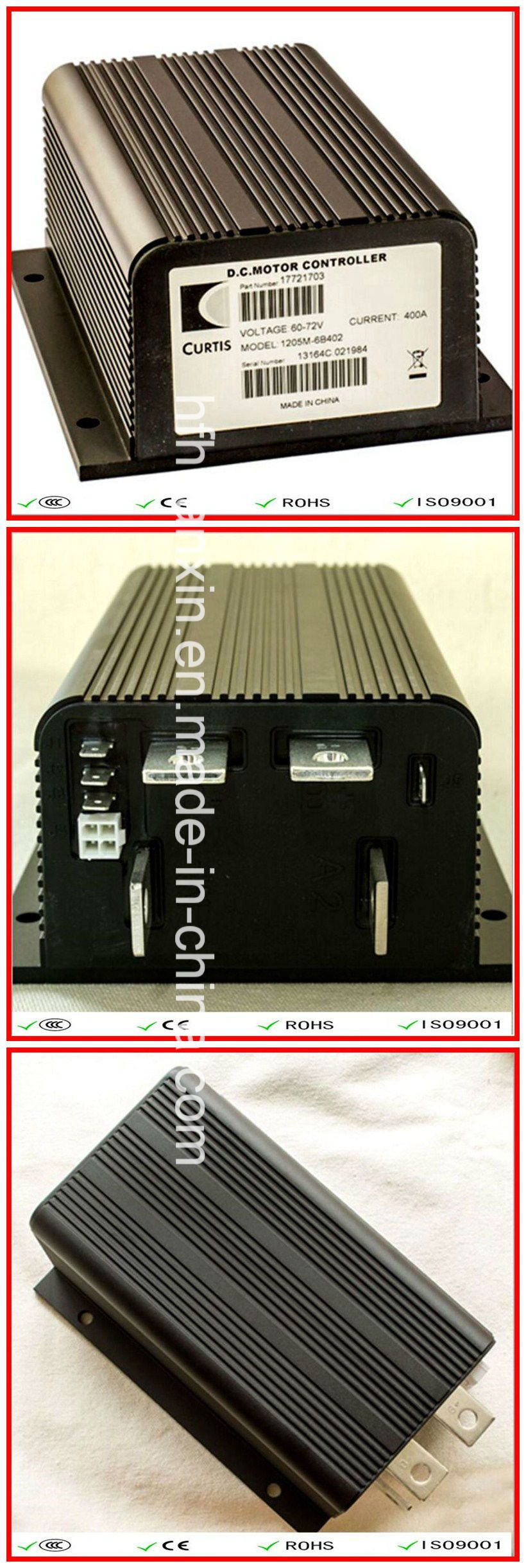 Curtis Speed Programmable DC Series Motor Controller 1204m-6301 48V/72V-325A for Sightseeing Bus &amp; Car