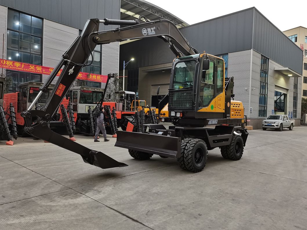 The Best Triple Telescopic Boom Extension Backhoe Dipper Wheel Excavator Machine on Sale