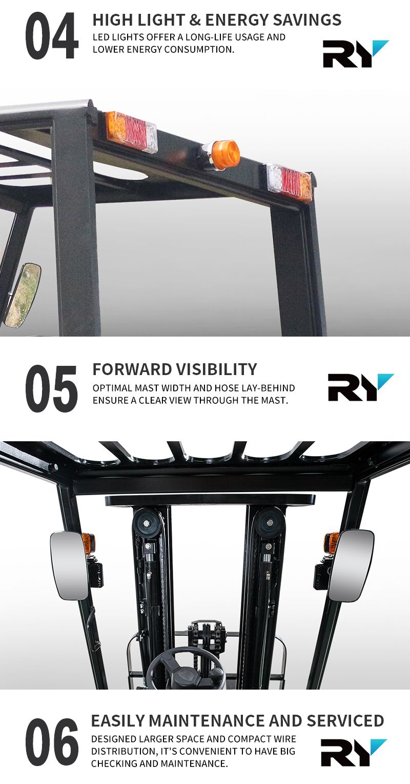 Royal 4.5 Ton Diesel Forklift Trucks with Mitsubishi Engine