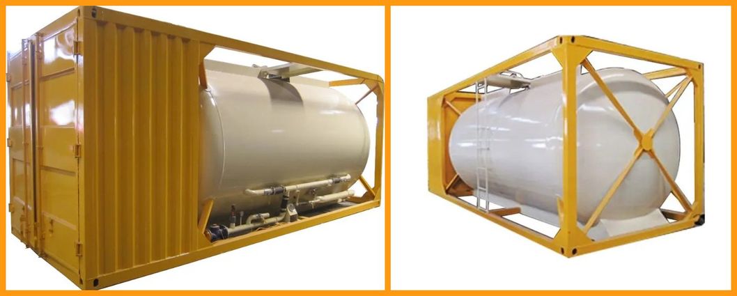High Quality 20FT 23m3 Lime Powder Cement Powder Shipping Tank Container