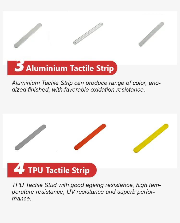 Brass Directional Tactile Indicator Tactile Strip