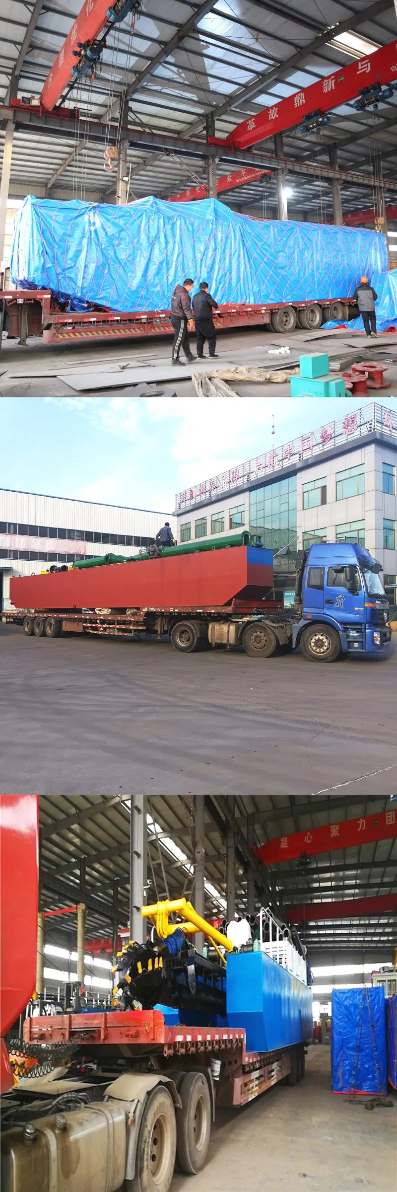 Inland Water Sand Transportation Barge with Belt Conveyer