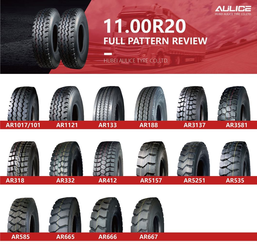11.00R20/12.00R20/12R22.5 Aulice All Steel Radial Truck bus solid TBR Tires tyre with high cost performance form China factory manufacturer