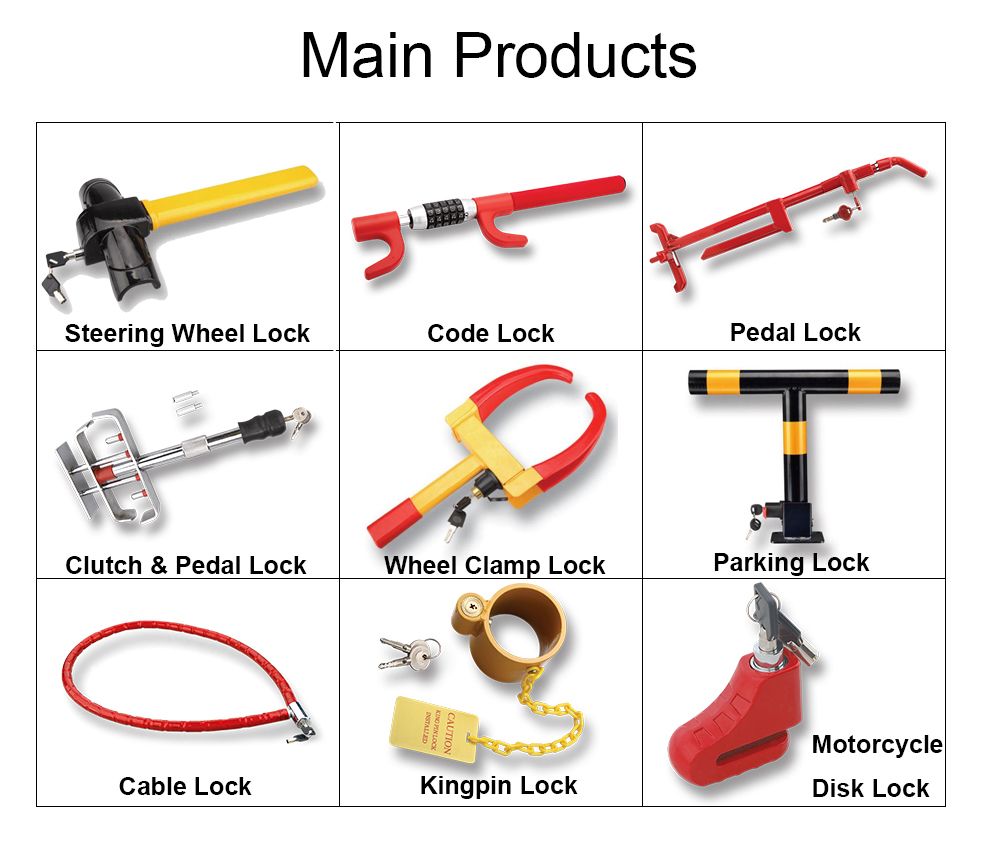 Foldable Wheel Clamp Lock (OKL6997)