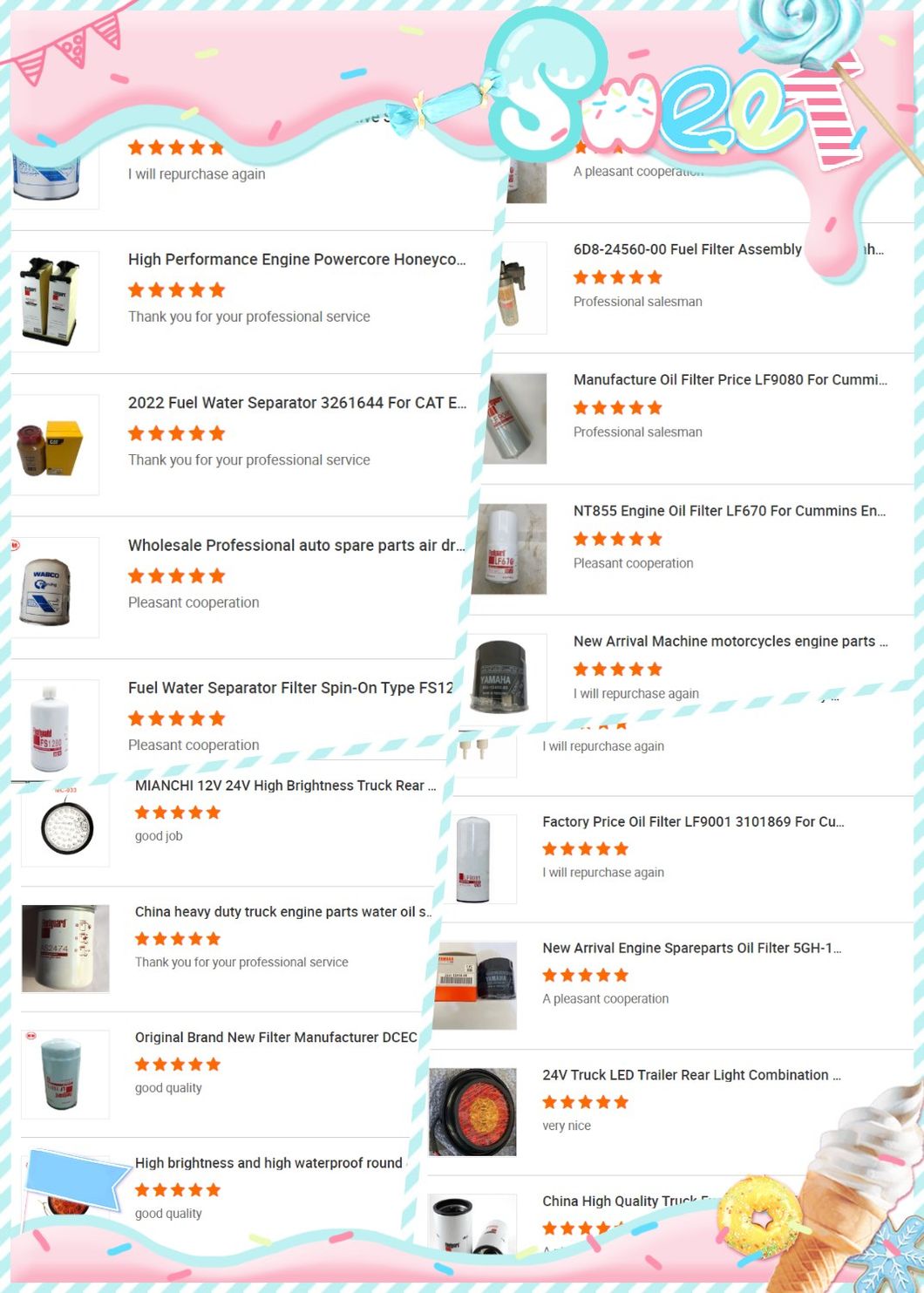Wholesale Tractor Fuel Water Separator Filter Fs53014