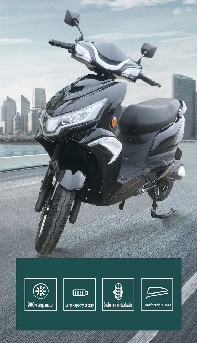 High Quality 1000W 1500W 2000W Electric Scooter Electric Motorcycle with High Range